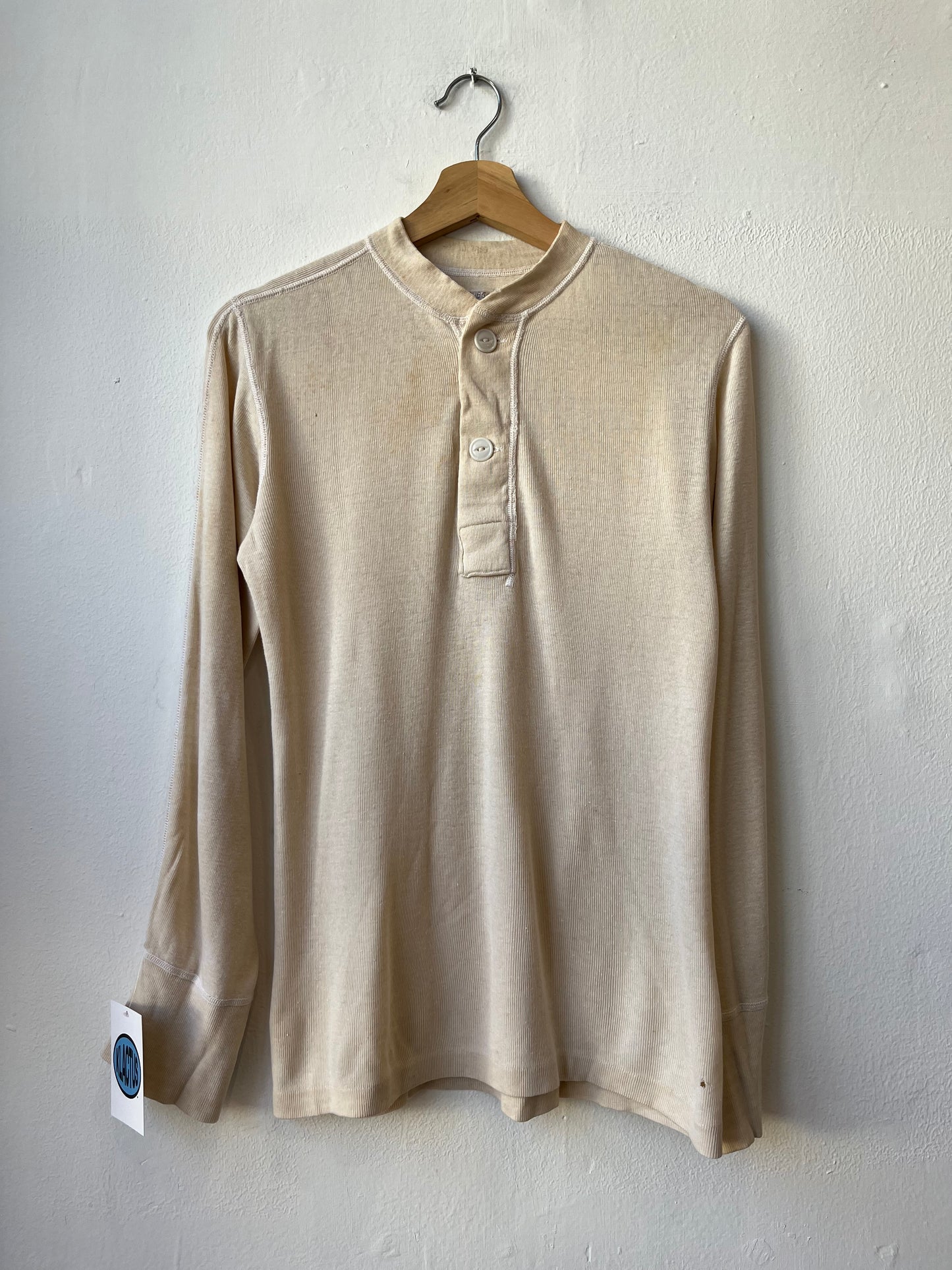 80’s Cream Henley Thermal