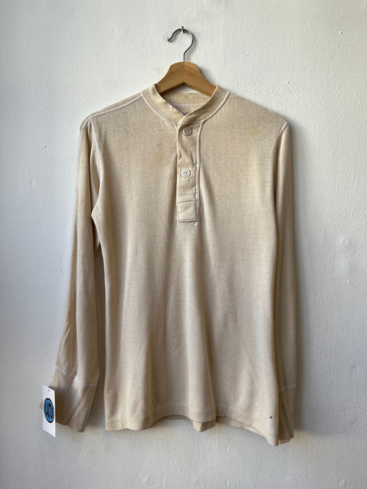 80’s Cream Henley Thermal