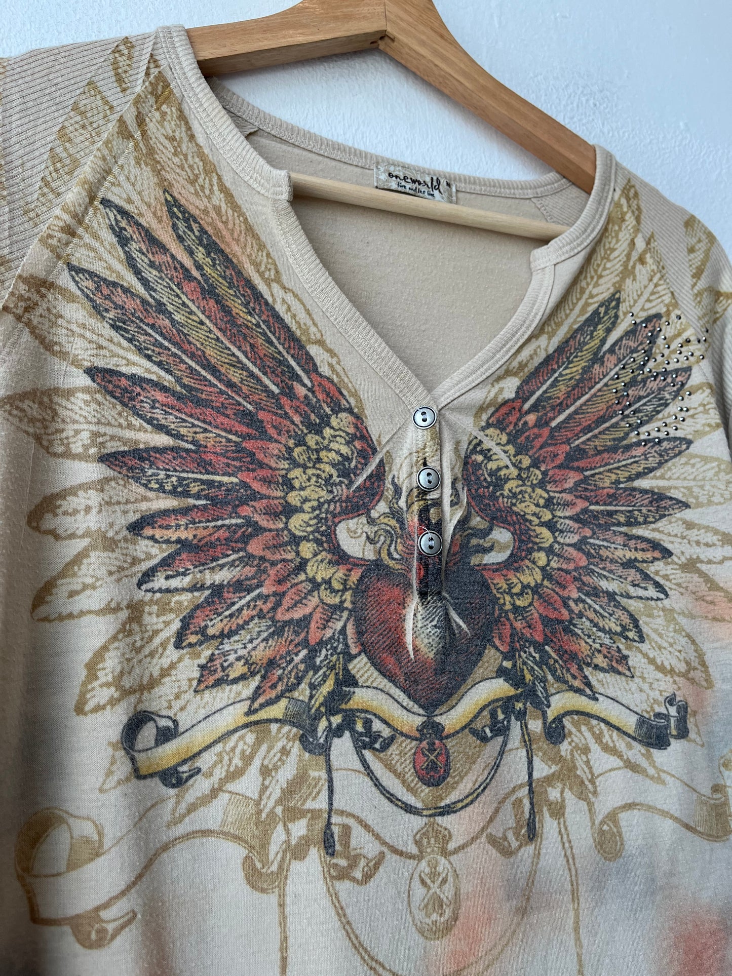 Y2K Heart Long Sleeve Shirt