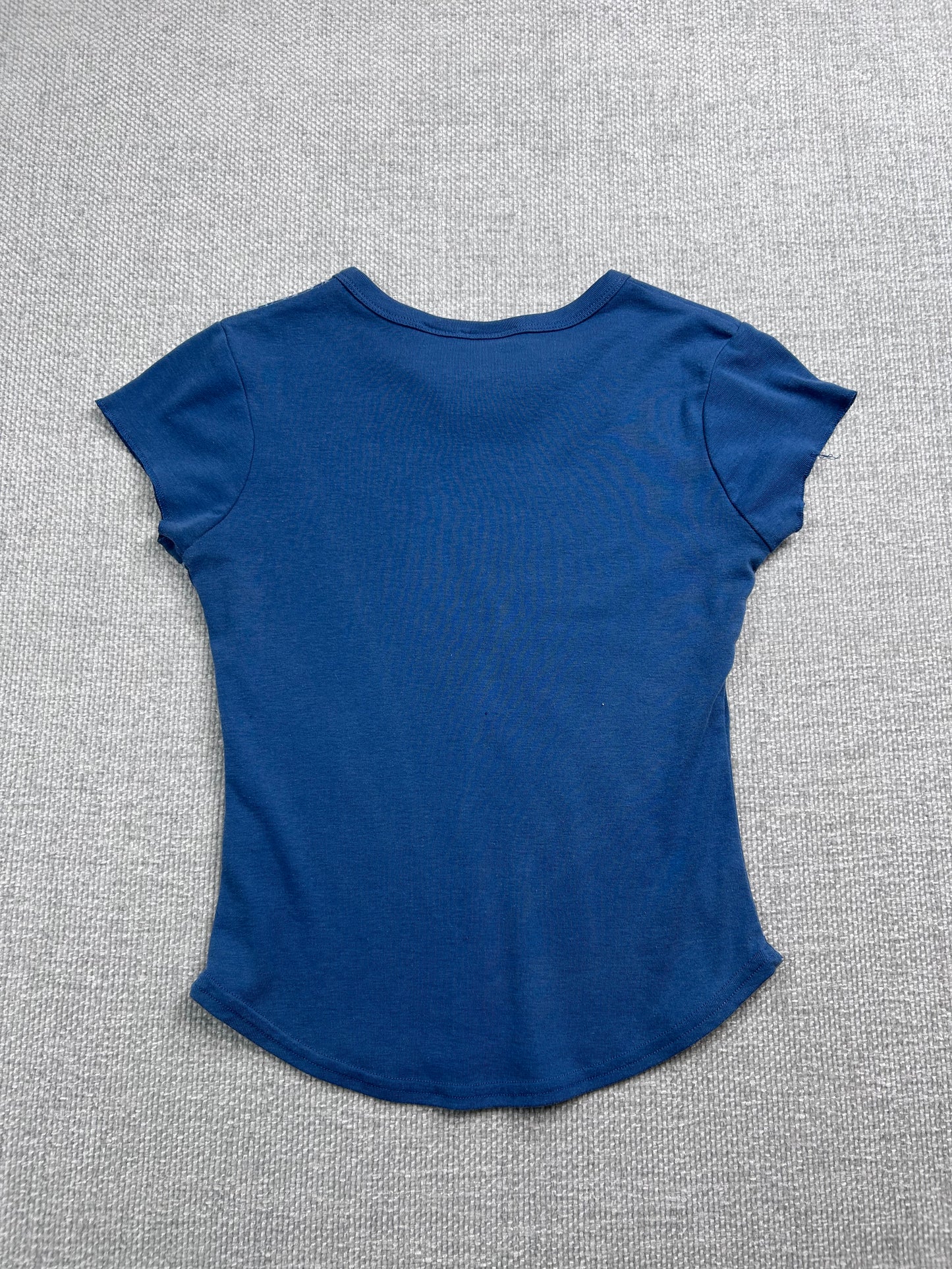 Y2K Blue Bandana Shirt