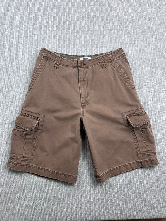 Y2K Brown Cargo Shorts 31"