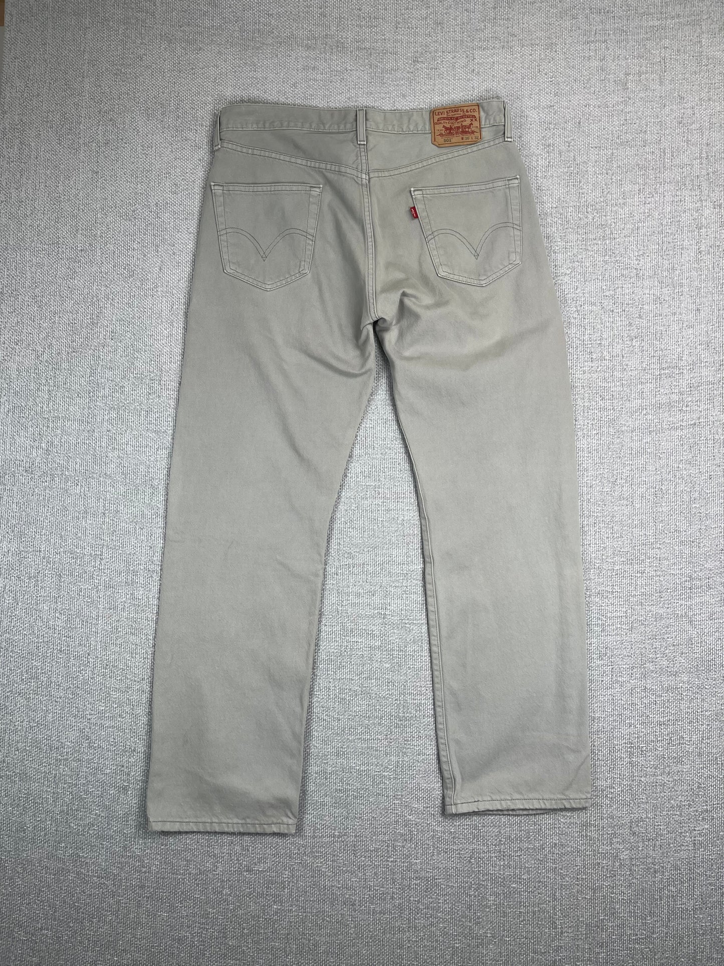 Y2K Levi's Gray 501 Jeans 35"