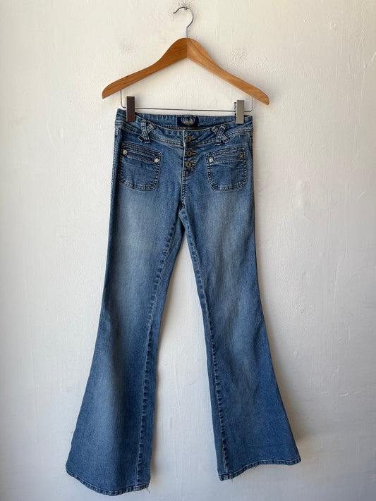 Y2K Low Rise Flare Jeans 28"