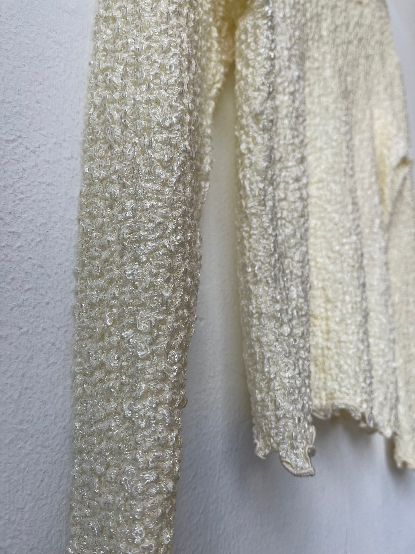 80's White Lace Long Sleeve Blouse