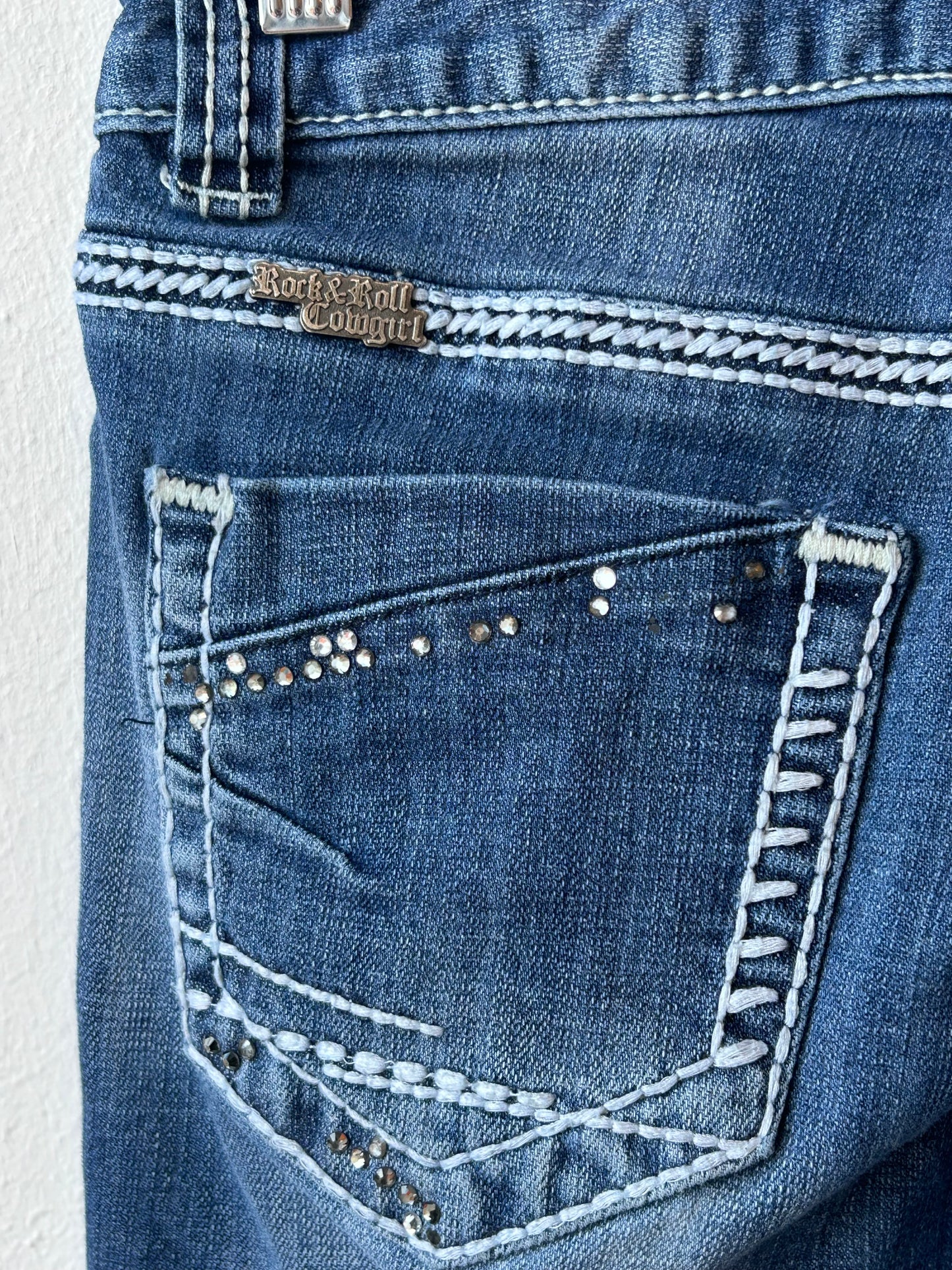 Y2K Bedazzled Low Rise Jeans 28"