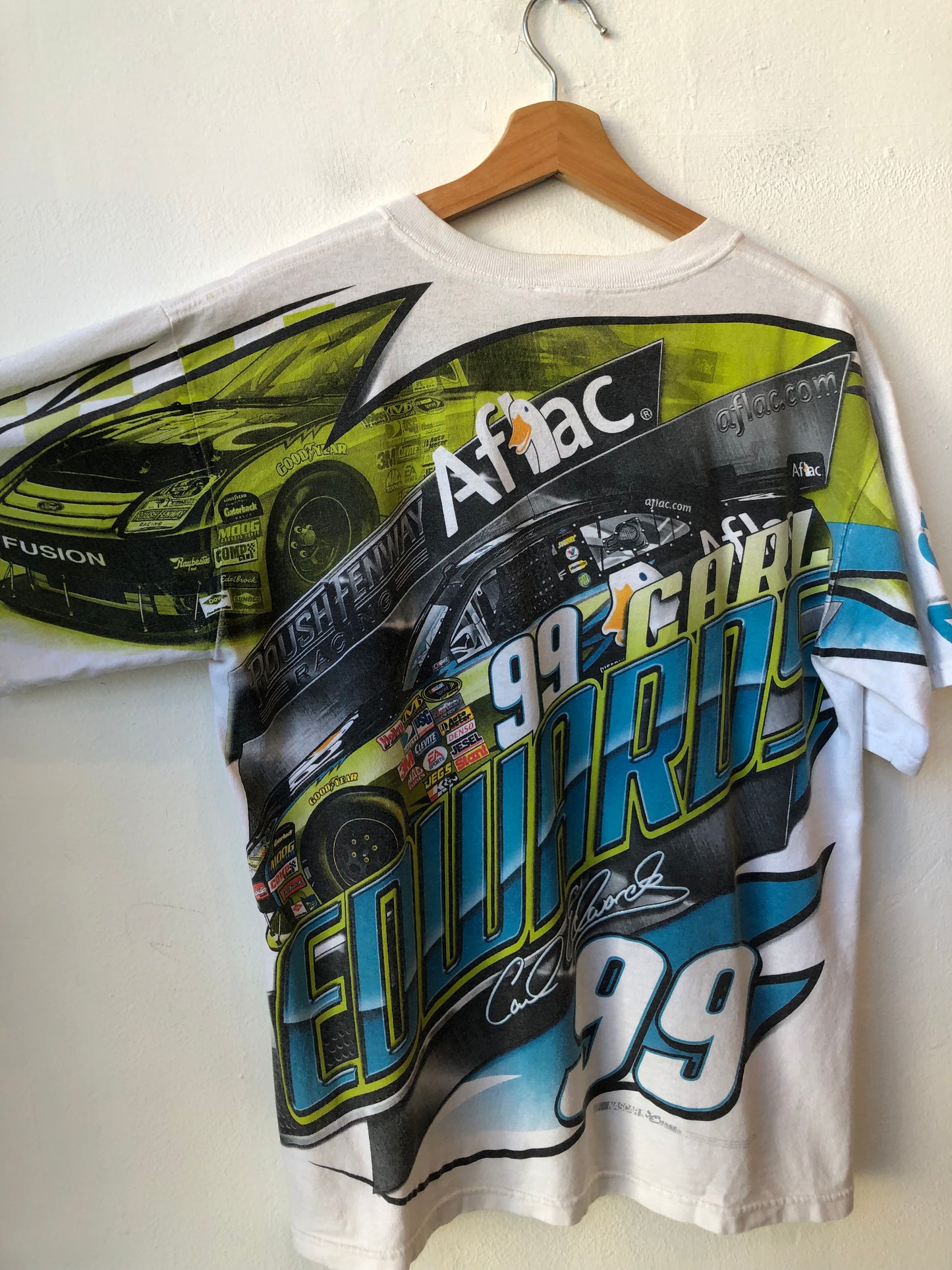 Y2K Aflac Nascar T-Shirt