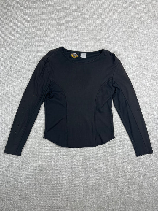 Y2K Harley Painted Long Sleeve Shirt