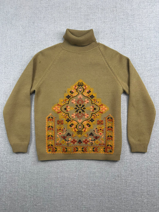 70's Wool Turtle Neck Sweater