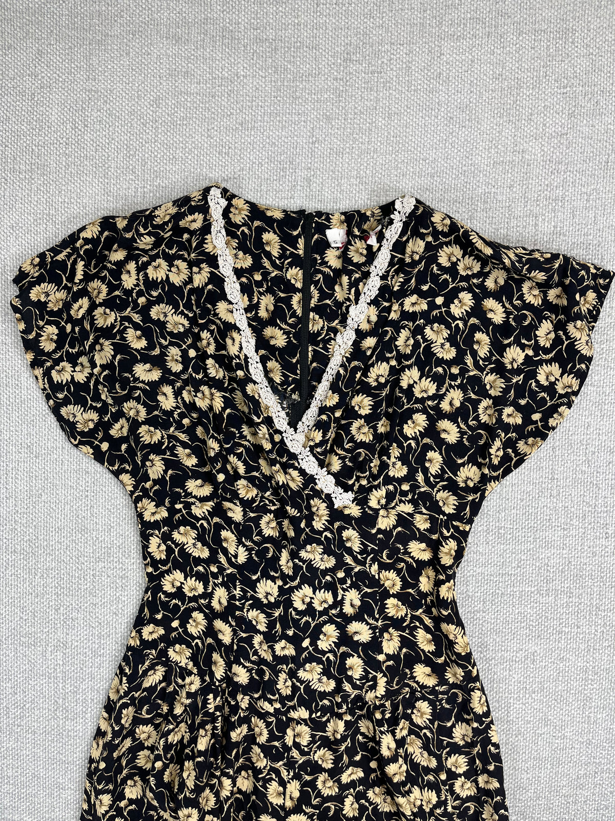 80's Floral Maxi Dress