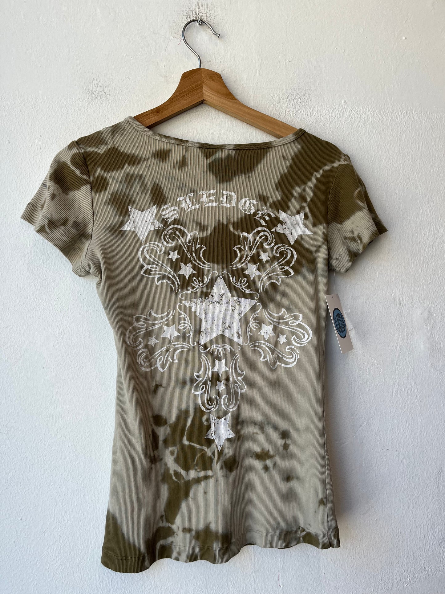 Y2K Ribbed Star Top
