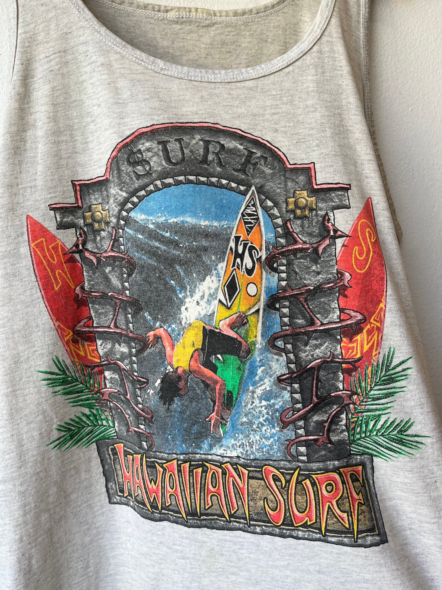 Y2K Hawaiian Surf Tank Top