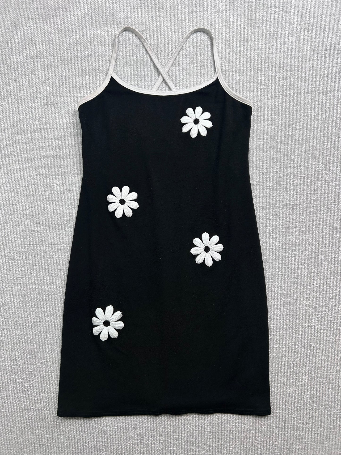 90's Cross Back Daisy Dress