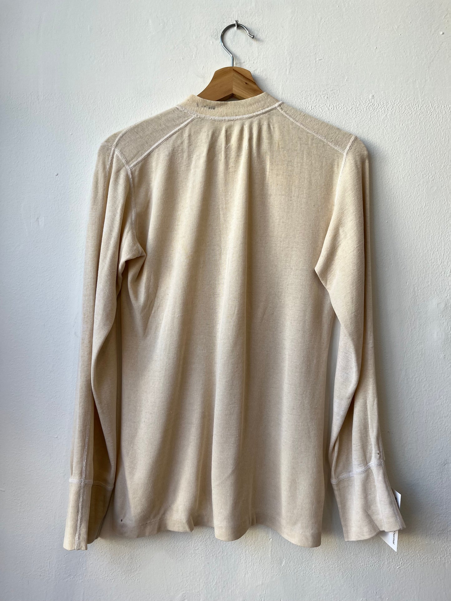 80’s Cream Henley Thermal