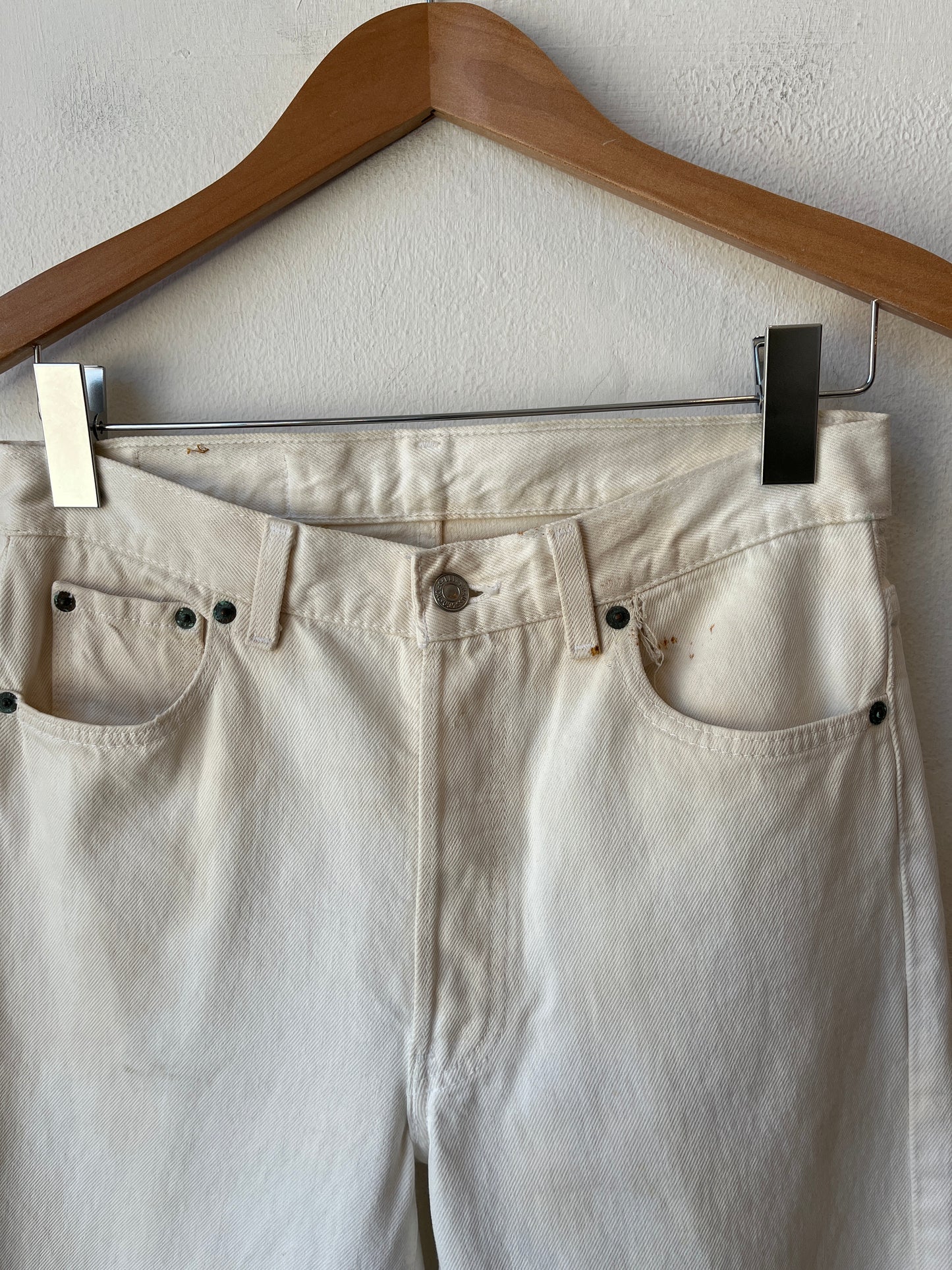 90's Levi's 501 White Jeans 29"
