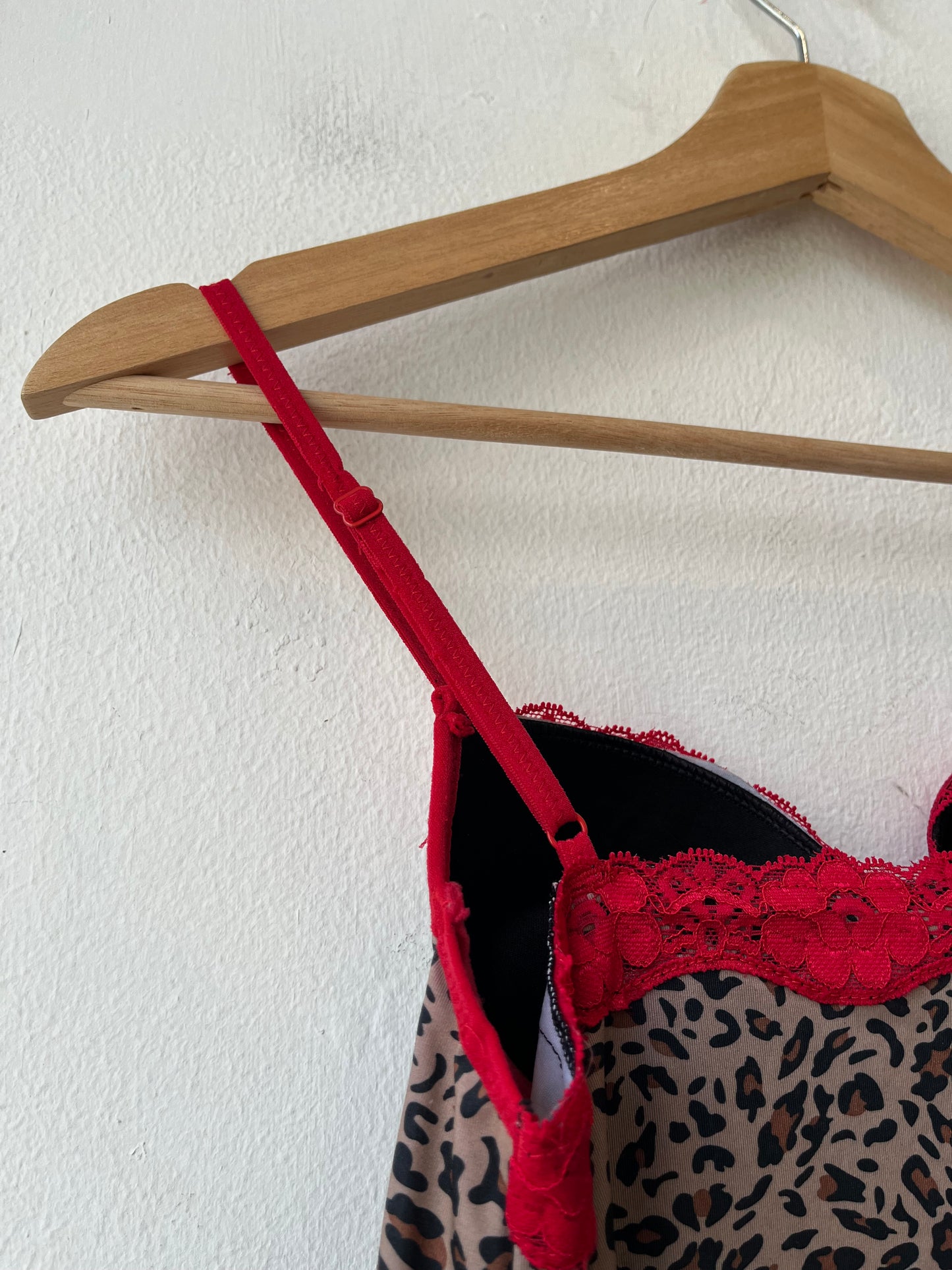 Y2K Red Lace Cheetah Top