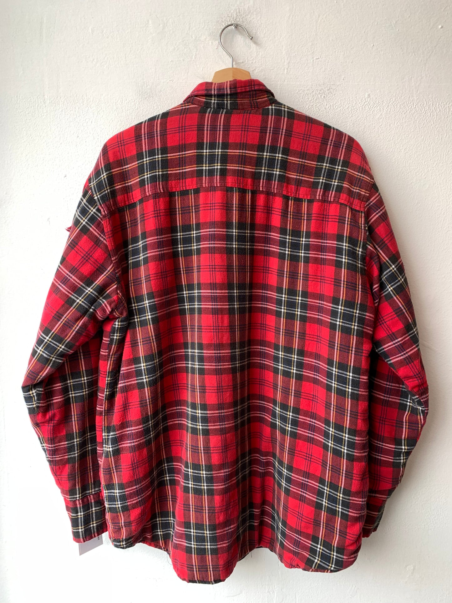 90's Lined Red Flannel Shirt
