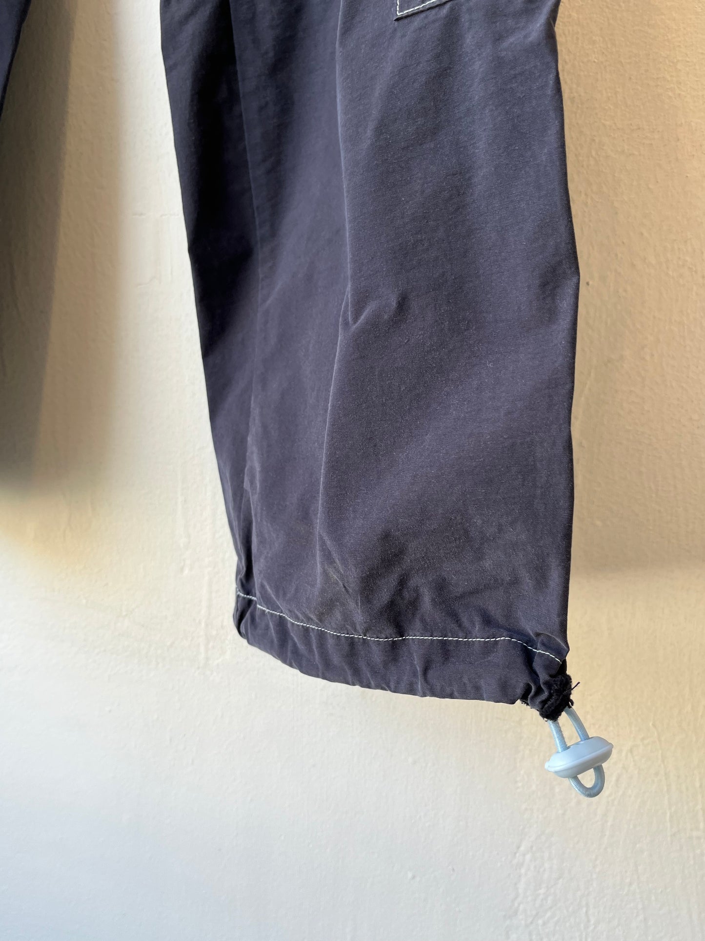 Y2K Navy Striped Track Pants 28-31"