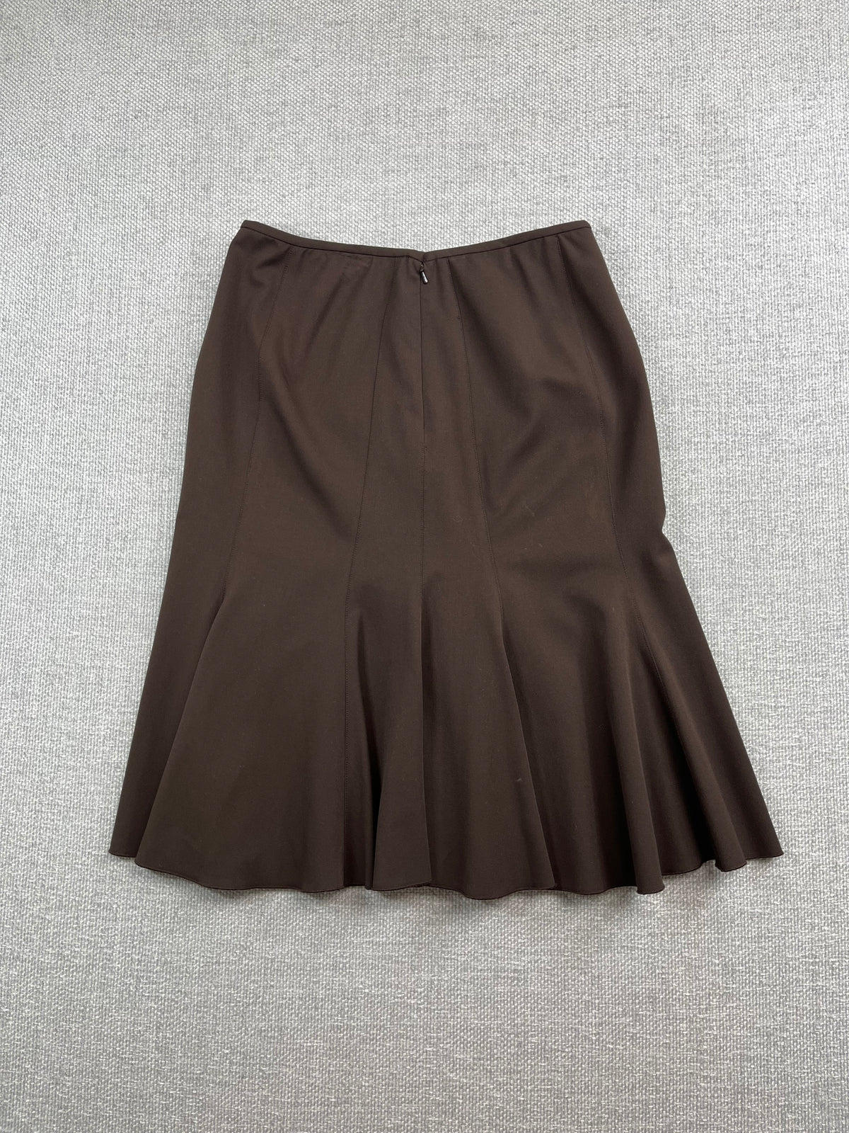 Y2K Brown Midi Skirt 27"