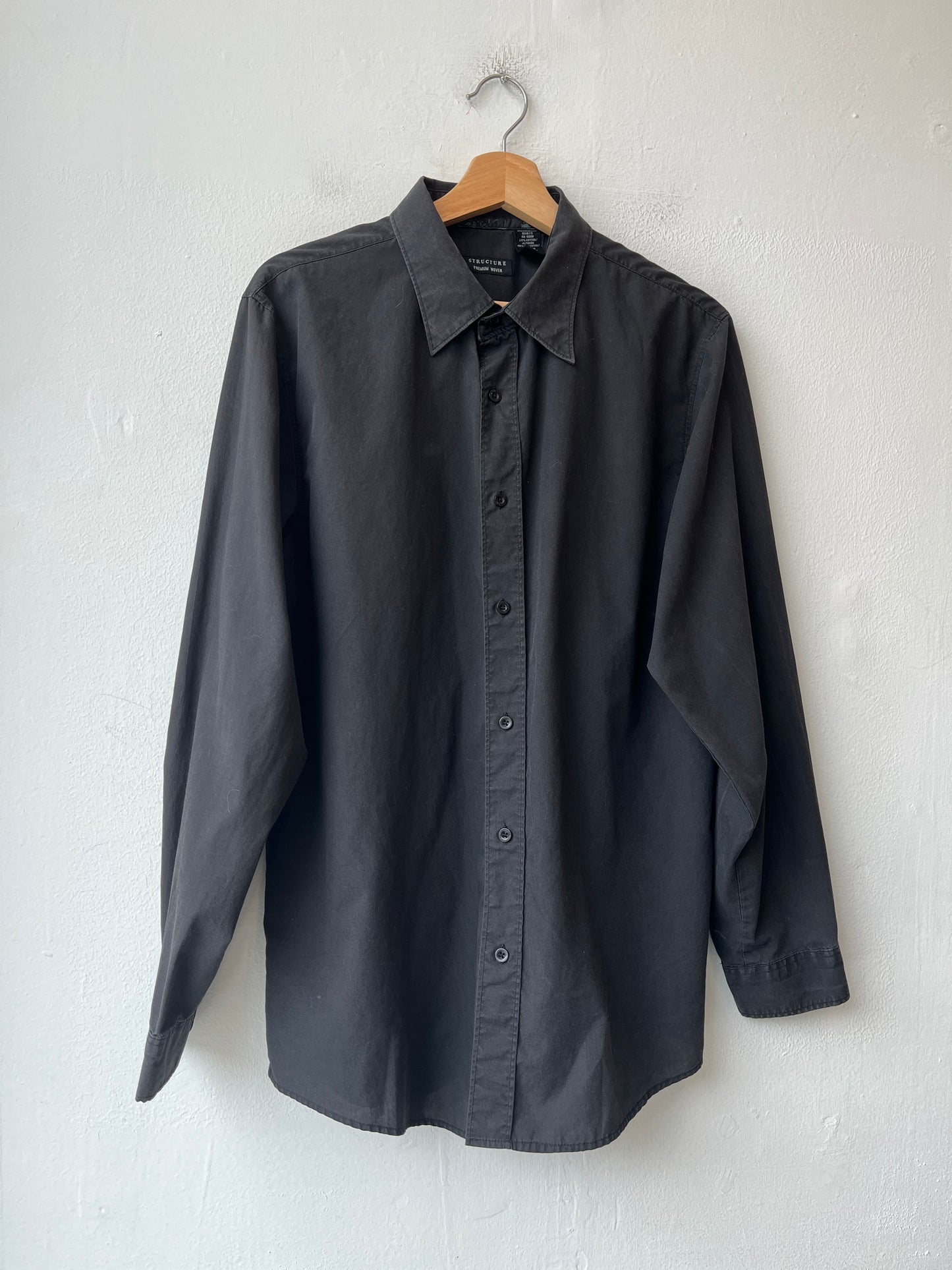 Y2K Black Dress Shirt