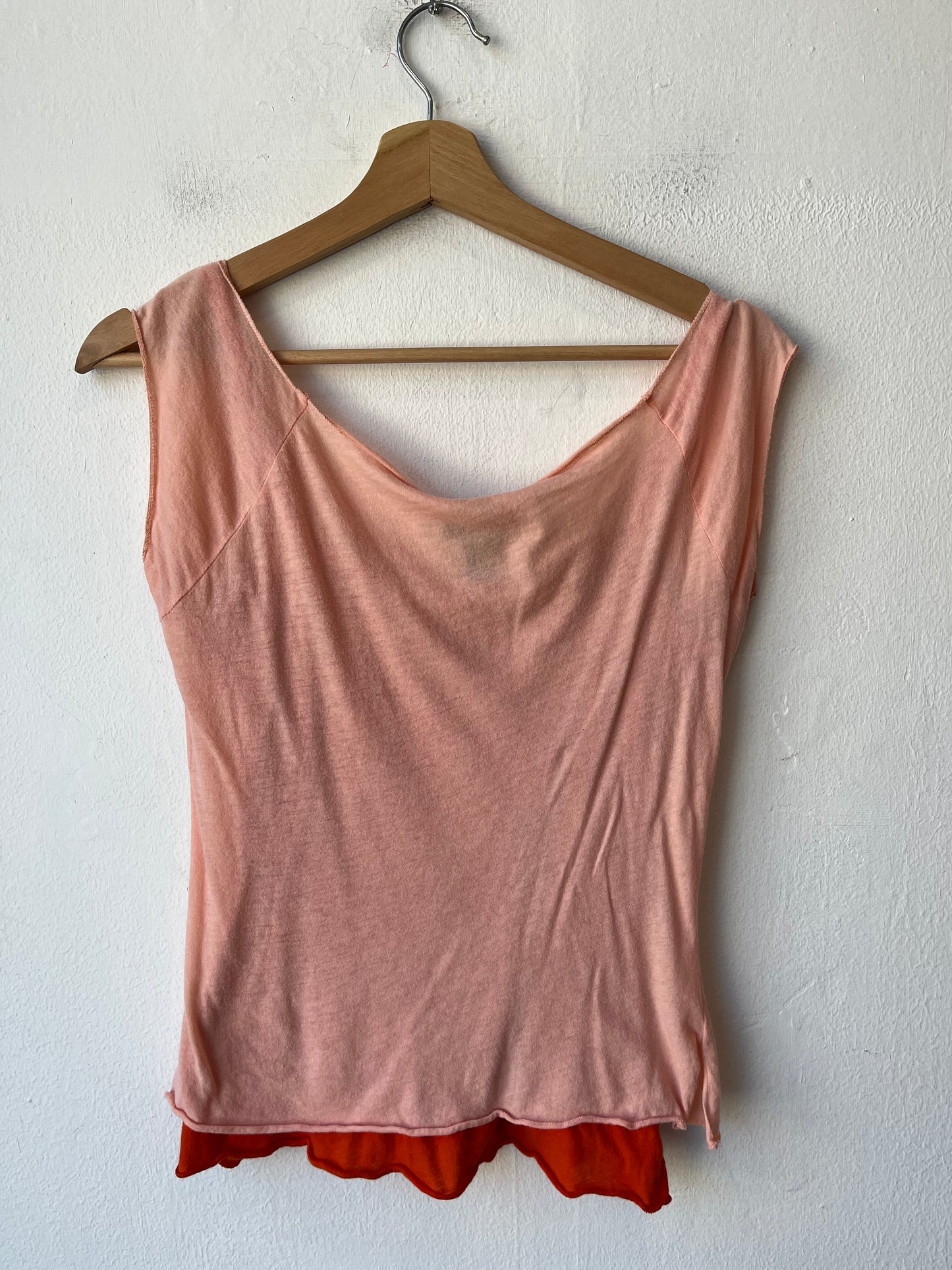 90’s Layered Pink and Orange Top