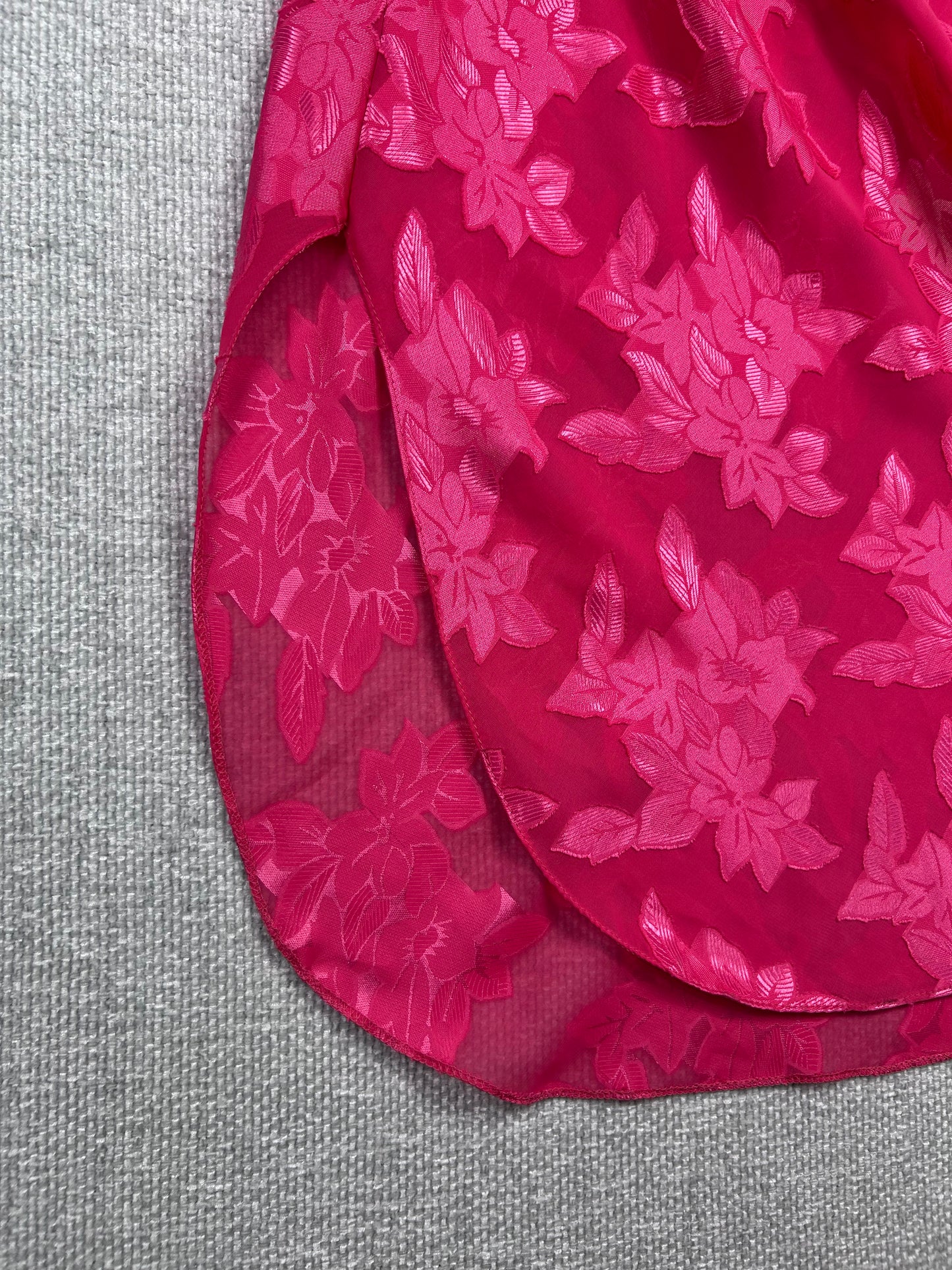 Y2K Pink Floral Slip Dress