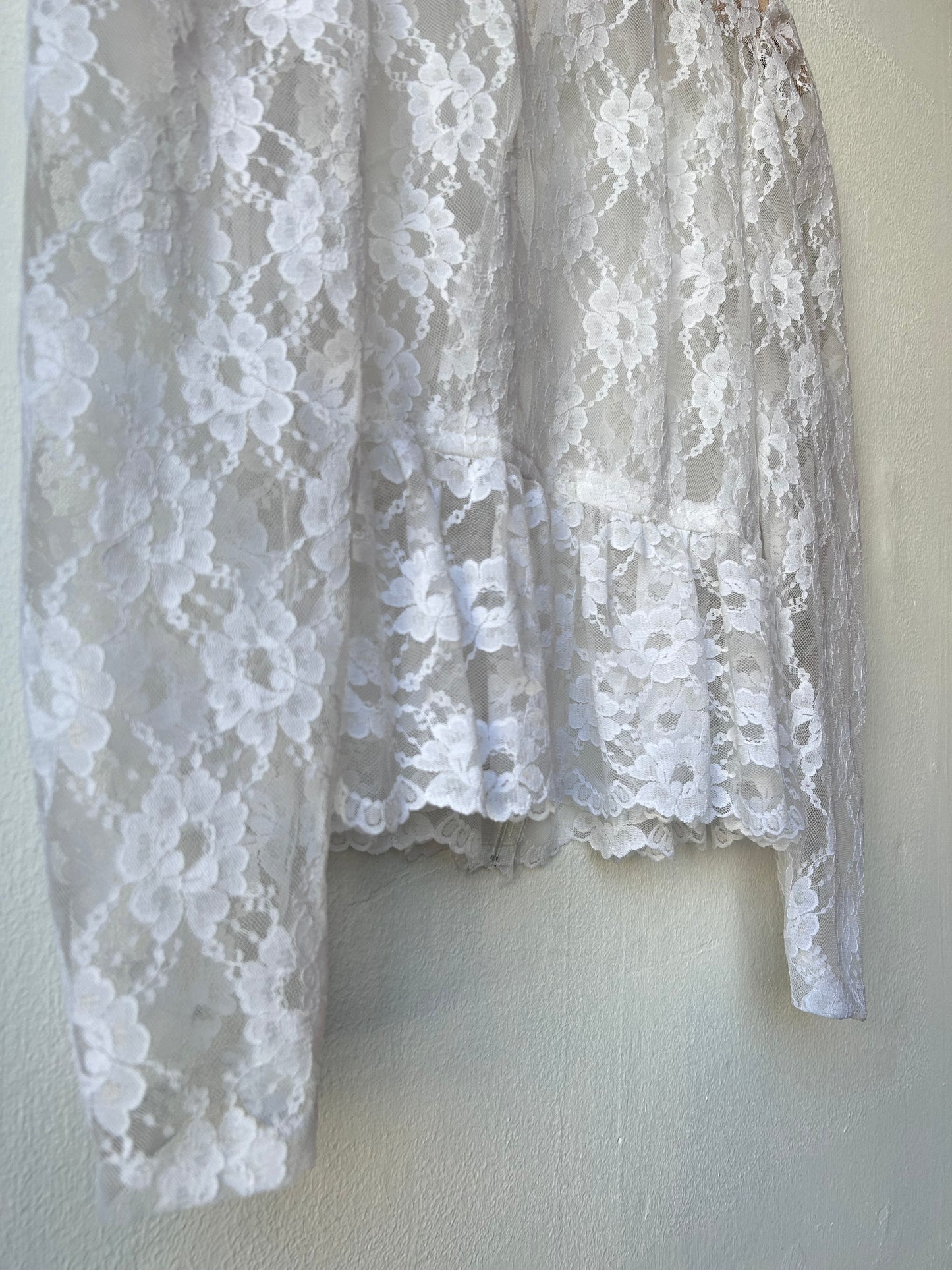 90's Sheer Lace Blouse