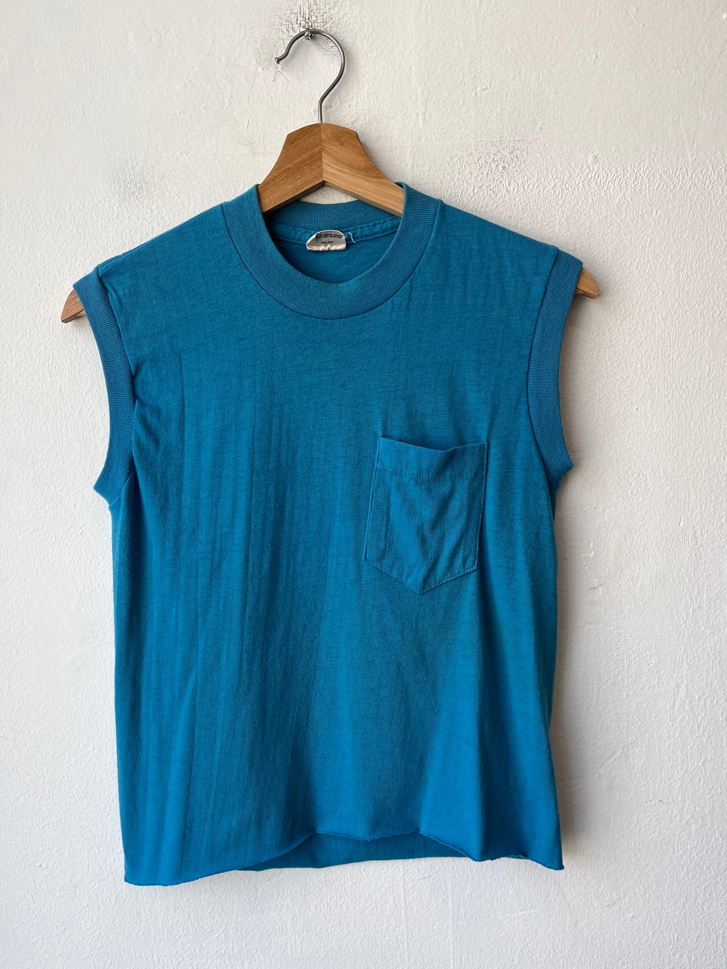 90's Blue Pocket Tank Top