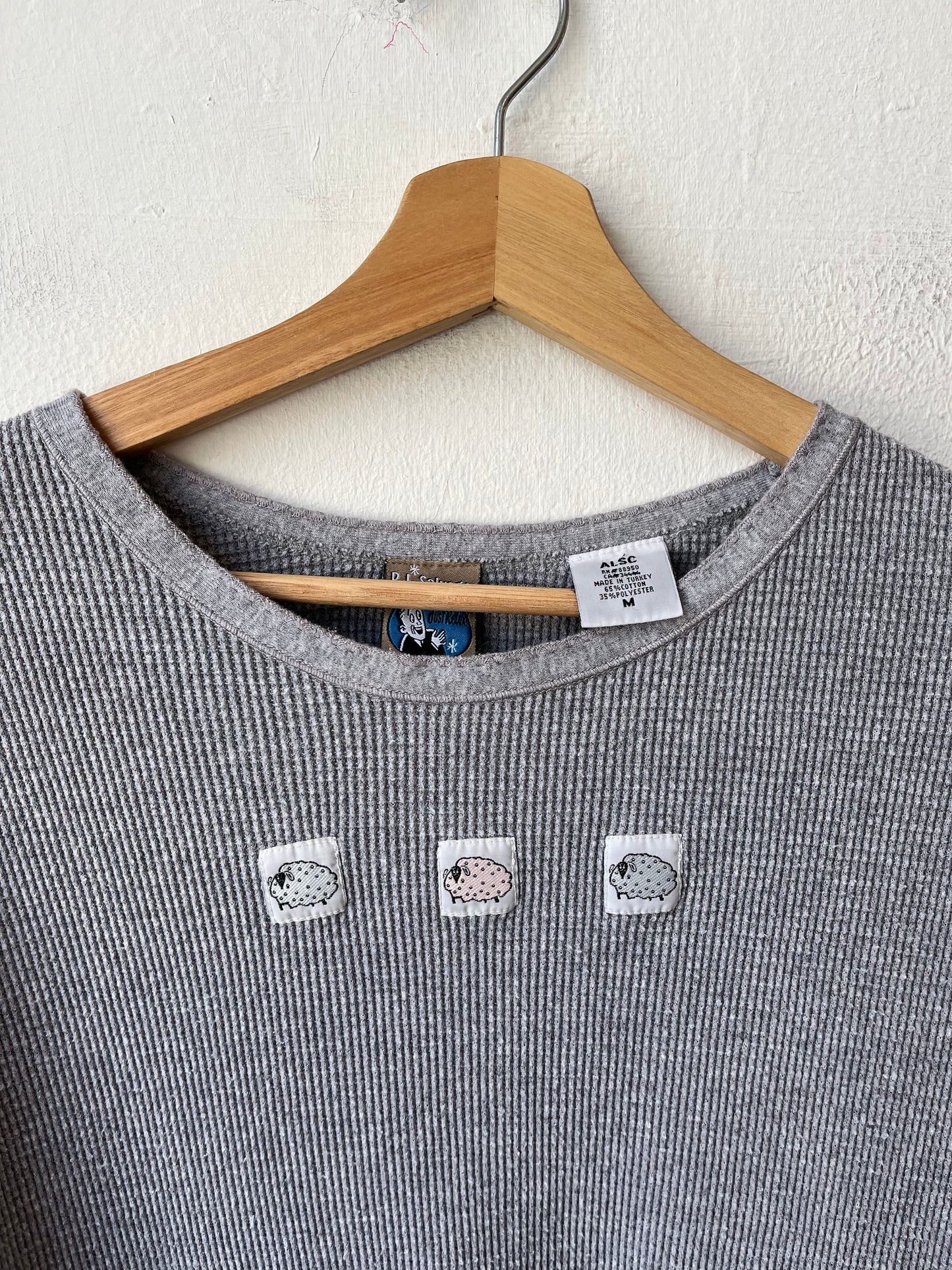 90's Thermal Lamb Long Sleeve Top