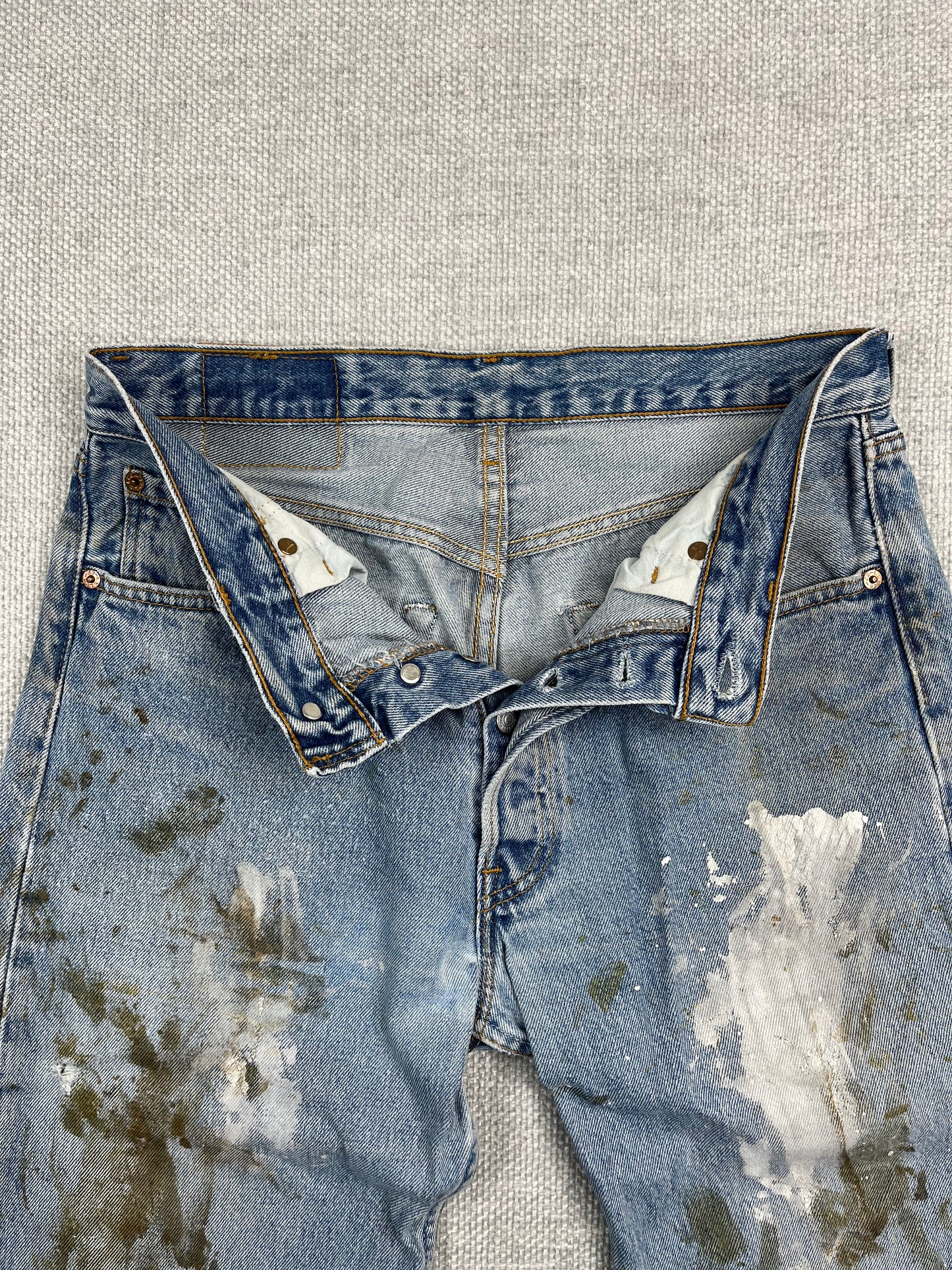 90’s Levi’s 501 Painted Jeans 30”