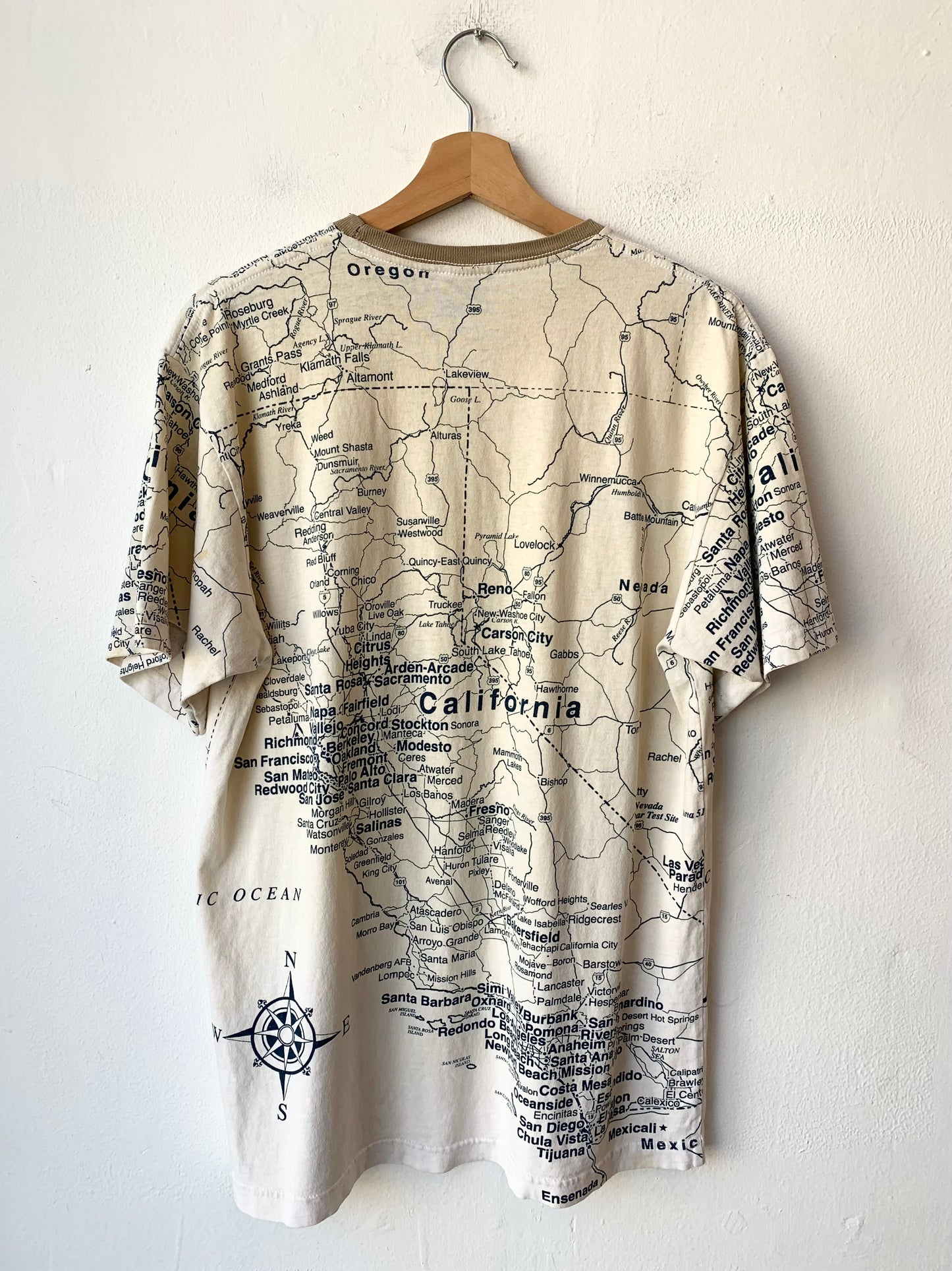 Y2K California Map T-Shirt