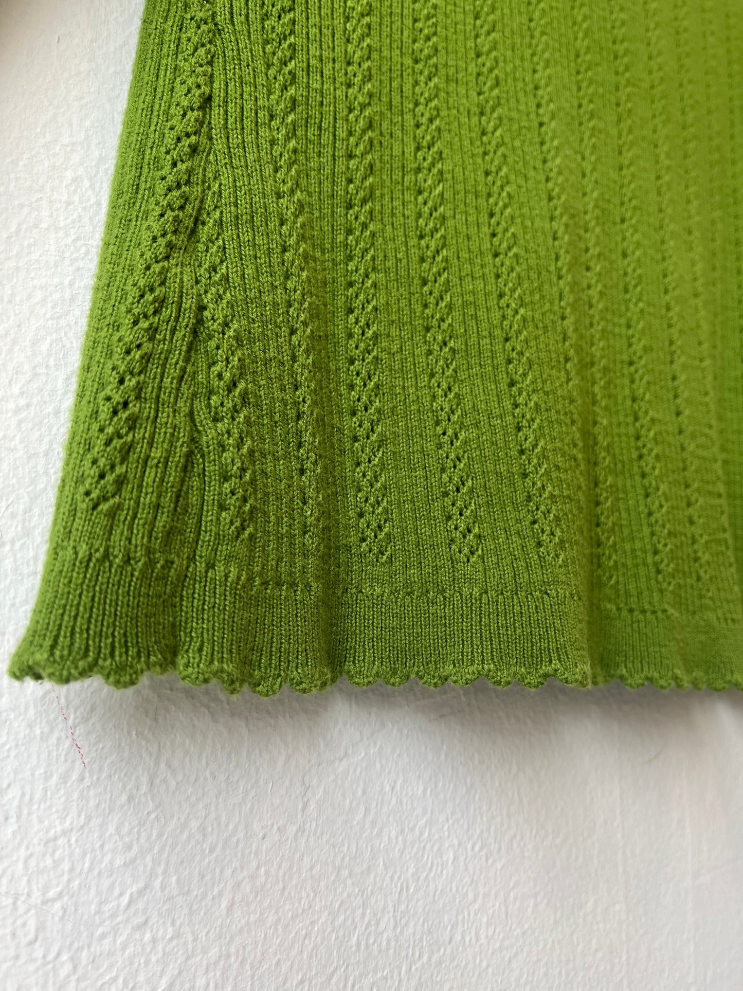 Y2K Green Knit Top