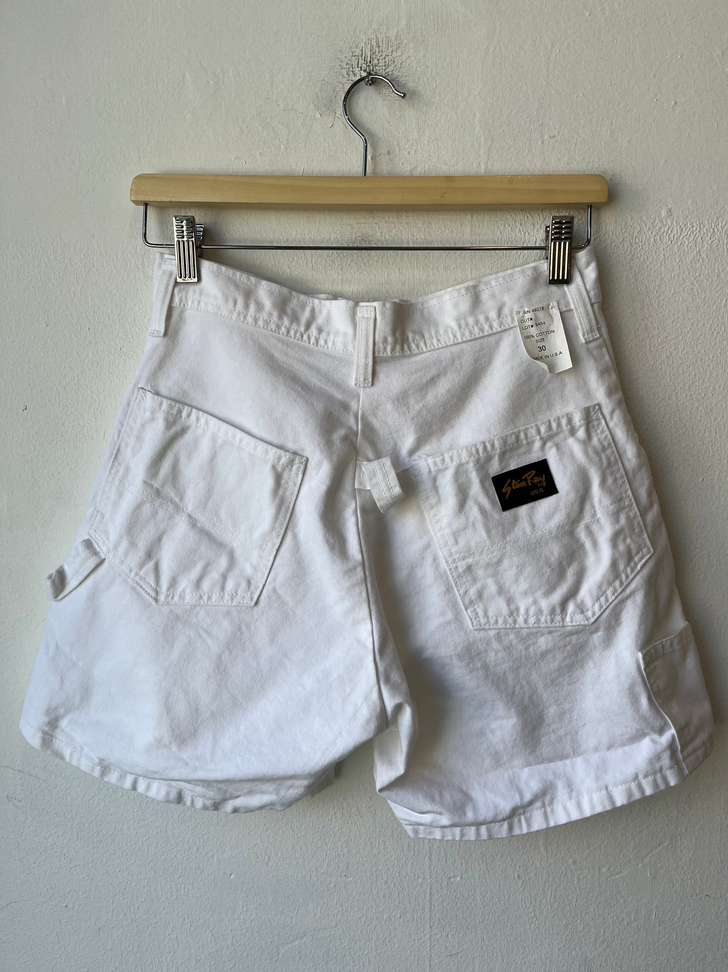 90's White Carpenter Shorts 27"