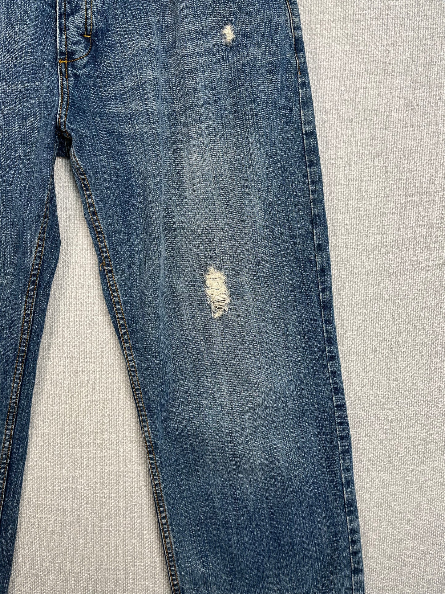 Y2K Anchor Blue Baggy Jeans 38"