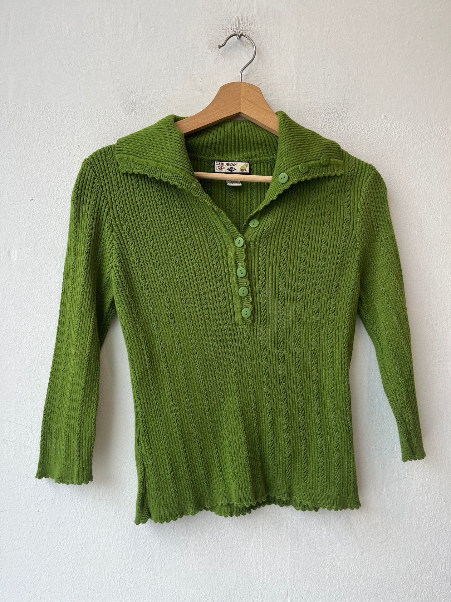 Y2K Green Knit Top
