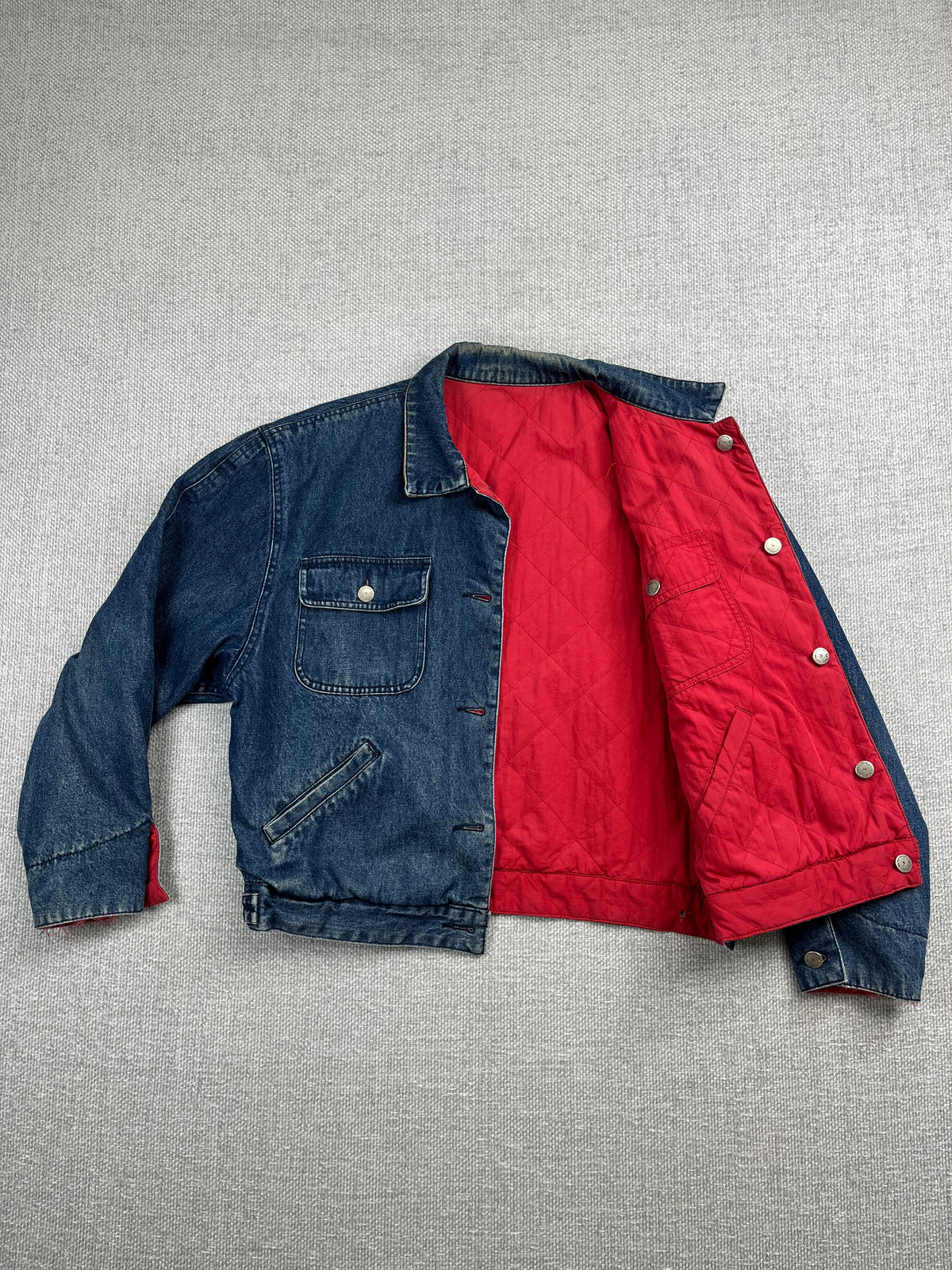 90's INC Reversible Quilted/ Denim Jacket