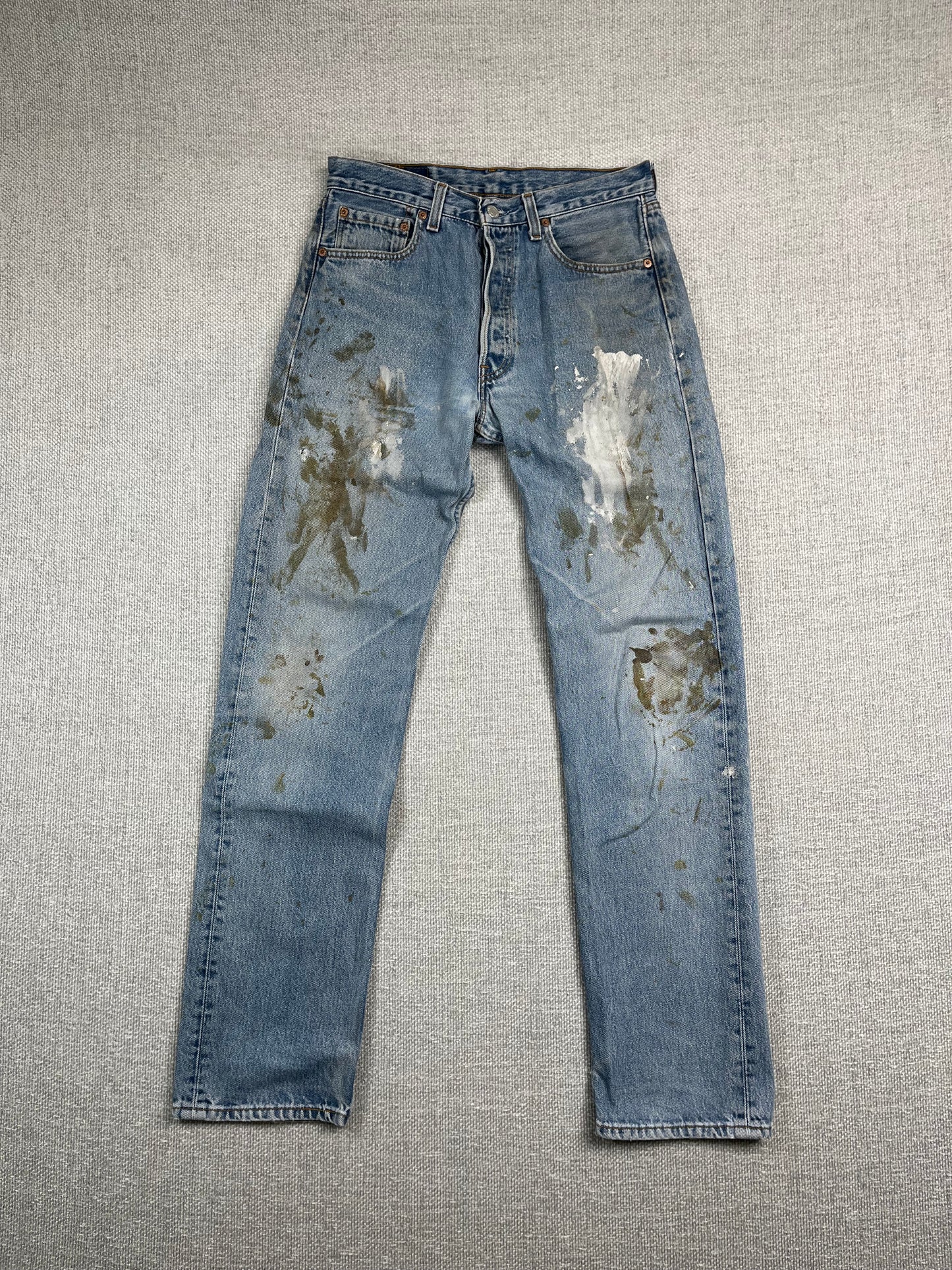 90’s Levi’s 501 Painted Jeans 30”
