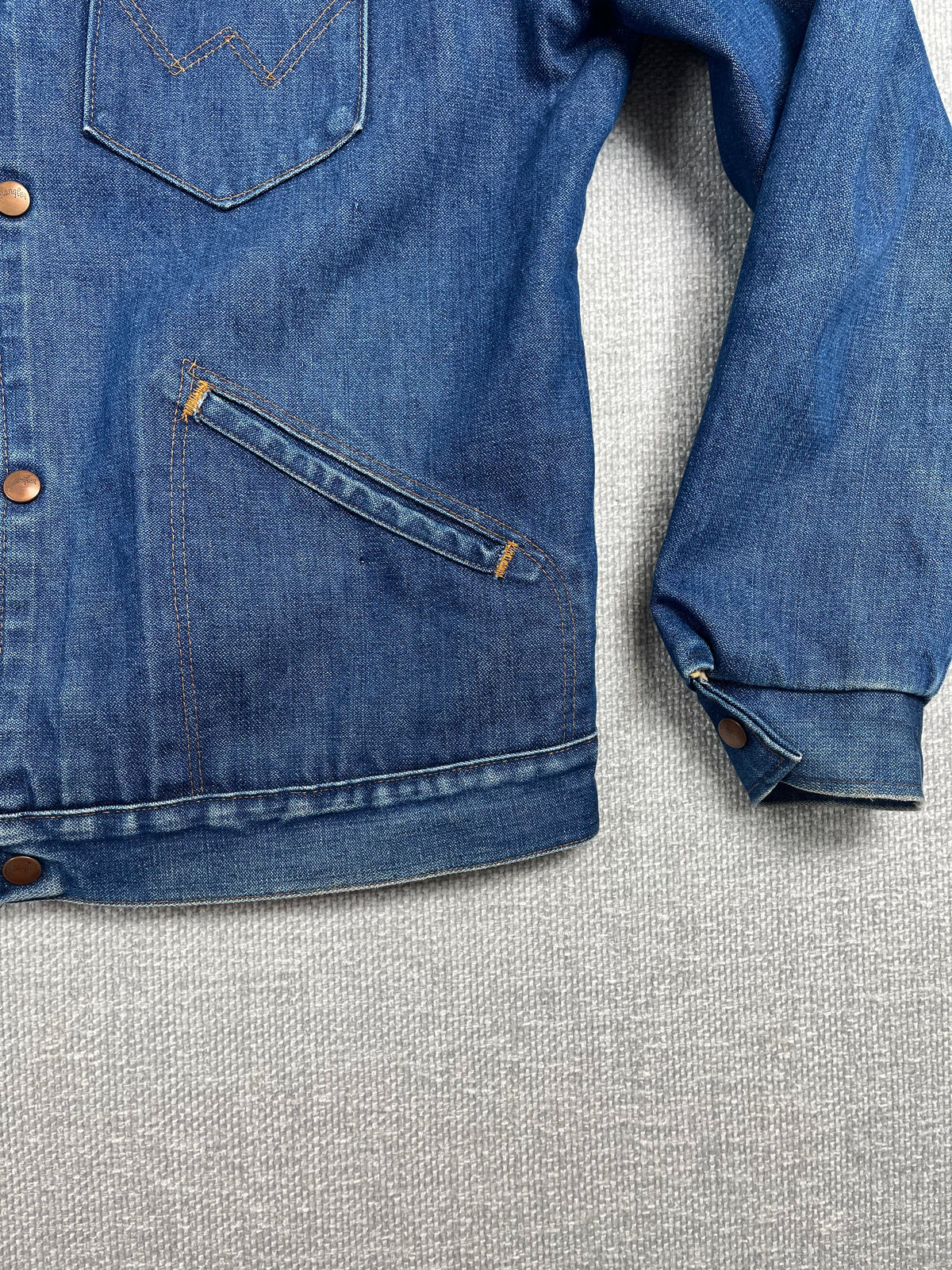 70's Blanket Lined Wrangler Denim Coat