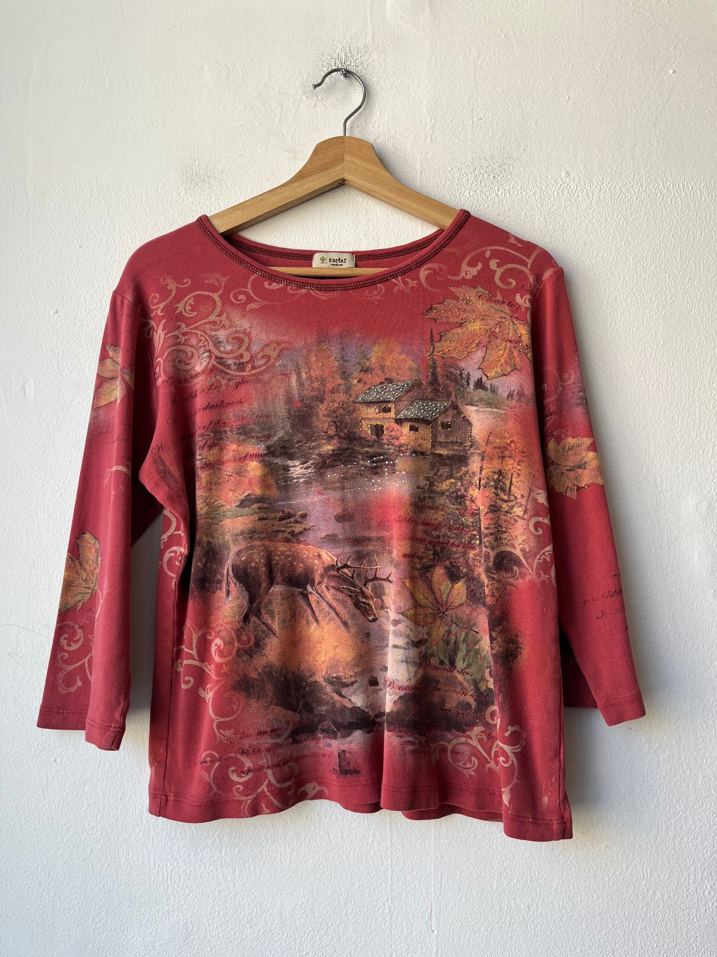 Y2K Rhinestone Shirt