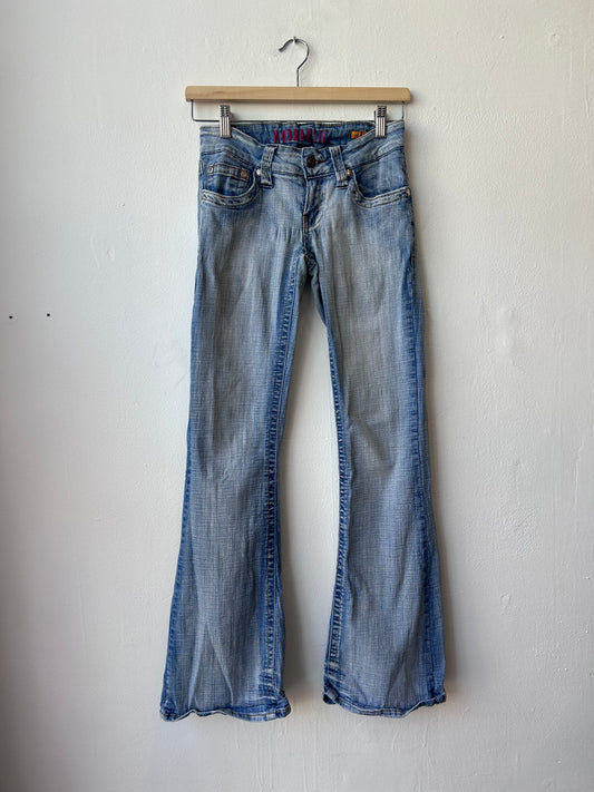 Y2K Low Rise Hydraulic Jeans 26"