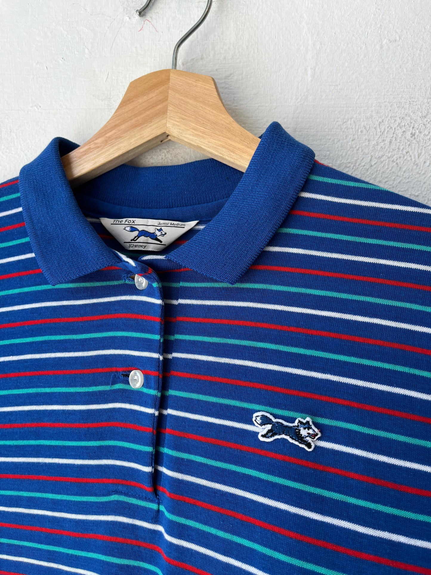 80's Striped Polo Shirt