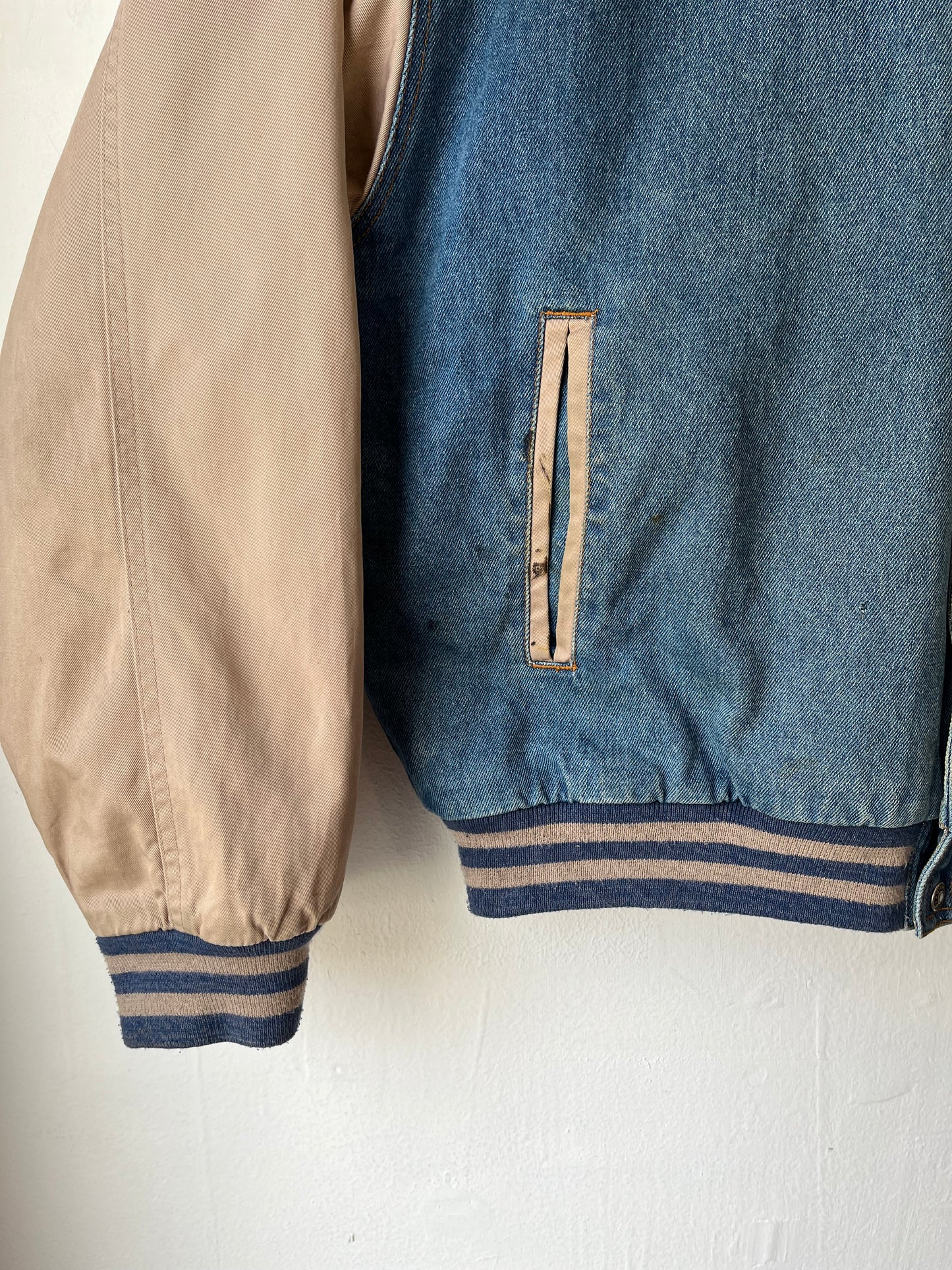 Y2K Denim Walmart Bomber Jacket
