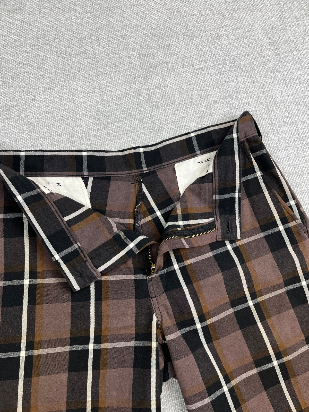 Y2K Plaid Dickies Work Shorts 36"