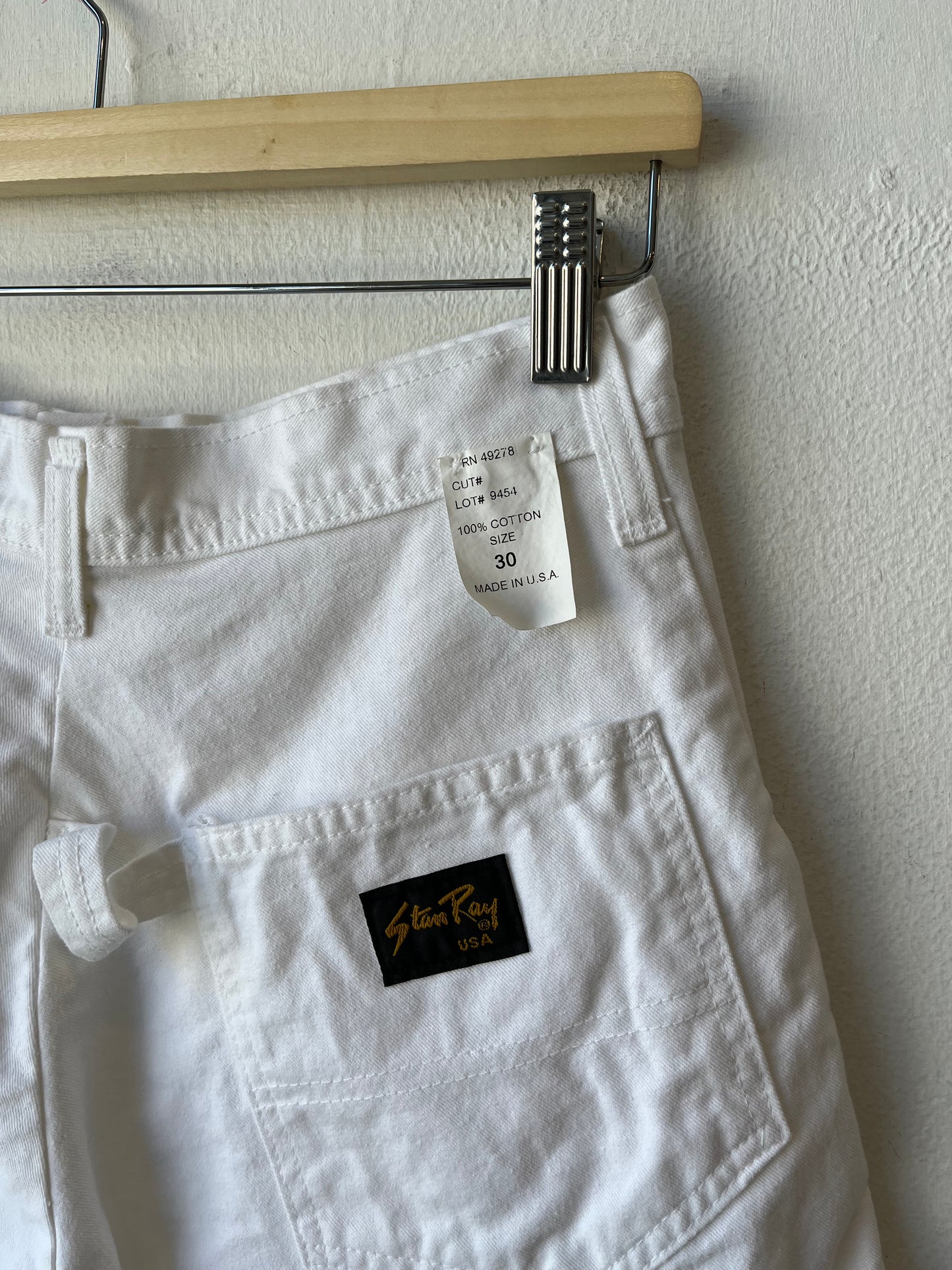 90's White Carpenter Shorts 27"