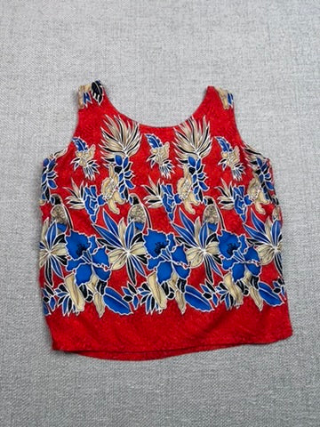 80's Rayon Floral Tank