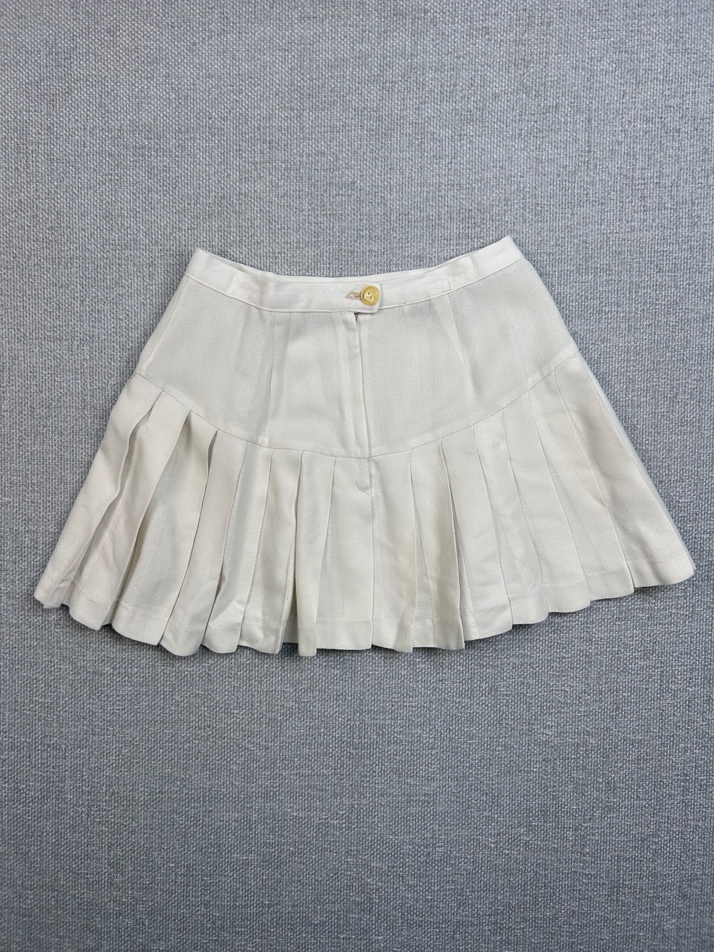 80's White Cheer Skirt