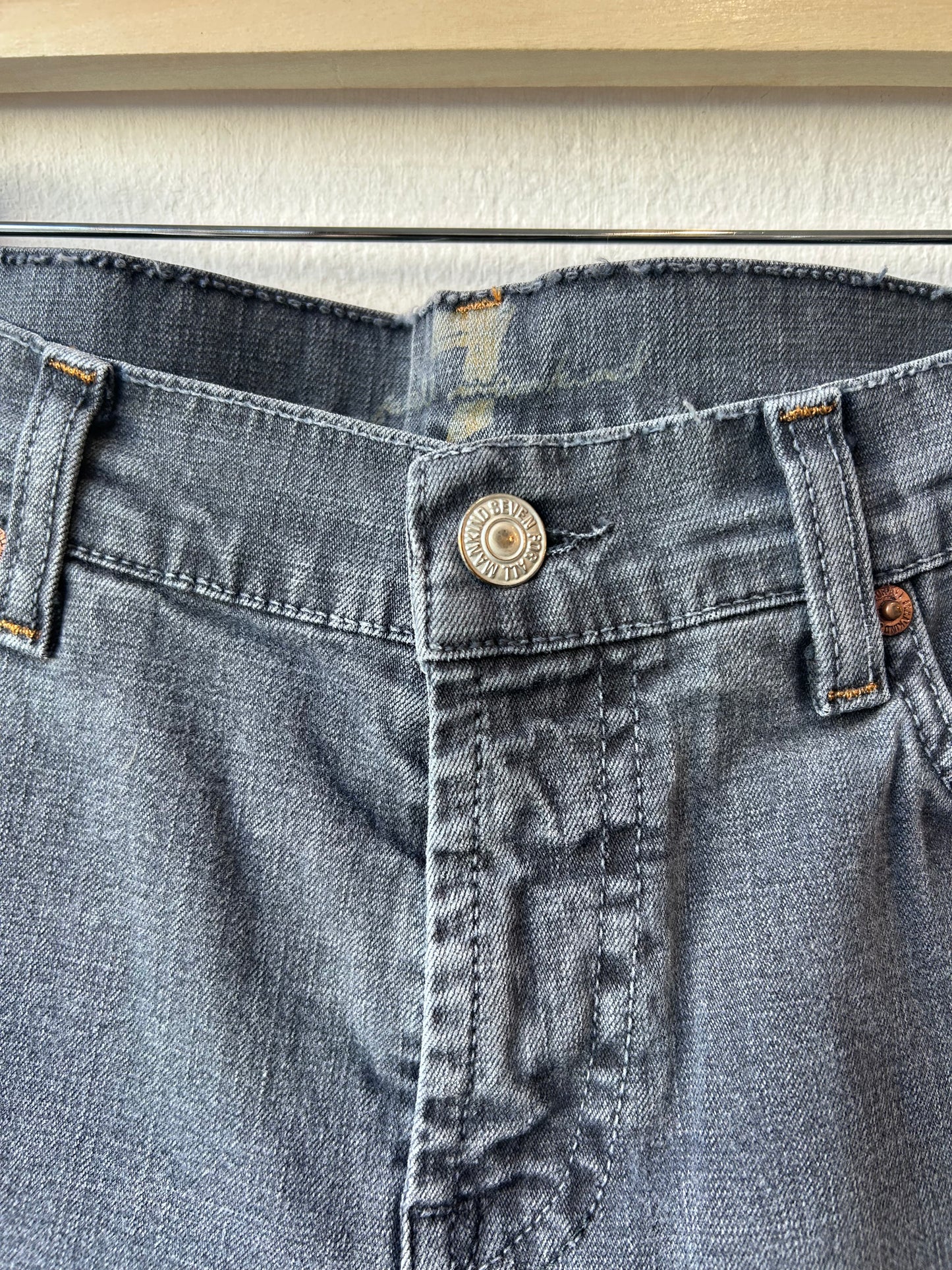 Y2K Grey Low Rise Jeans 30"