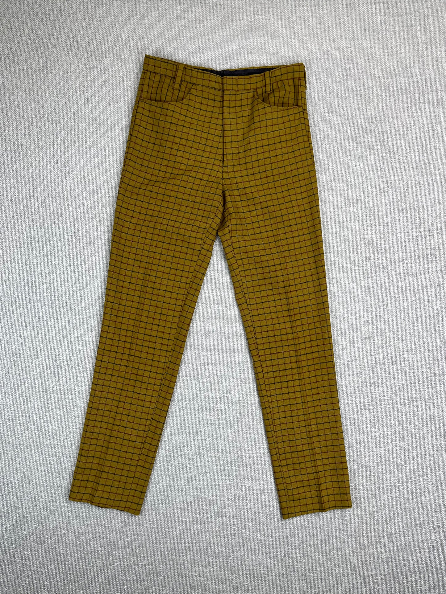 70's Plaid Trousers 28"
