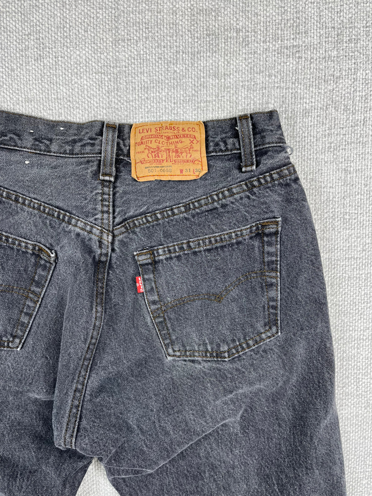 90's Levi's 501 Faded Black Jeans 27"