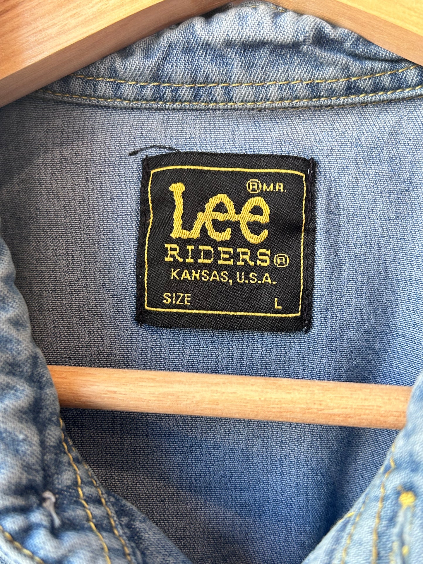 90's Lee Denim Pearl Snap