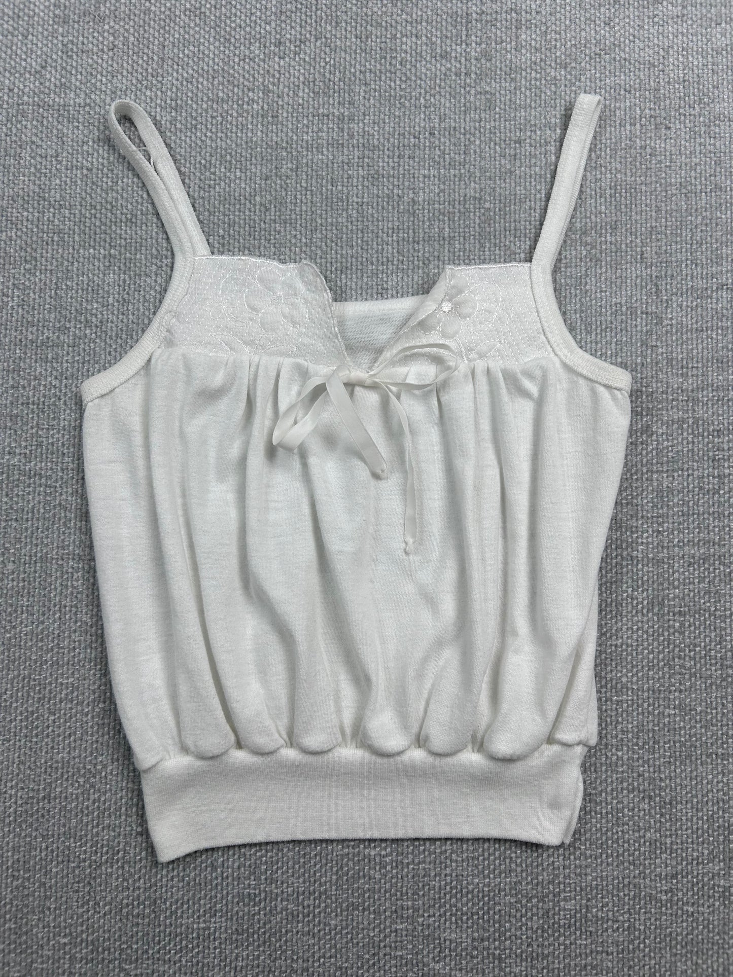 90's White Cotton Camisole